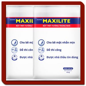 Bột bả nội thất MAXILITE (40Kg) - Bột trét tường trong nhà Maxilite Bột bả nội thất MAXILITE (40Kg) - Bột trét tường trong nhà Maxilite